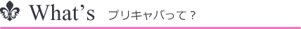 プリキャバって？